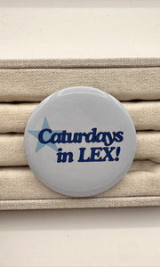 Caturday Button Pin