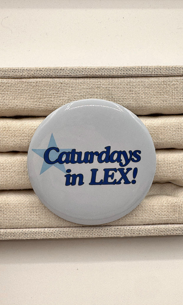Caturday Button Pin