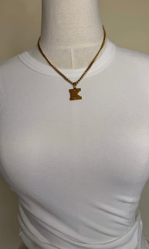 Varsity Letter Necklace