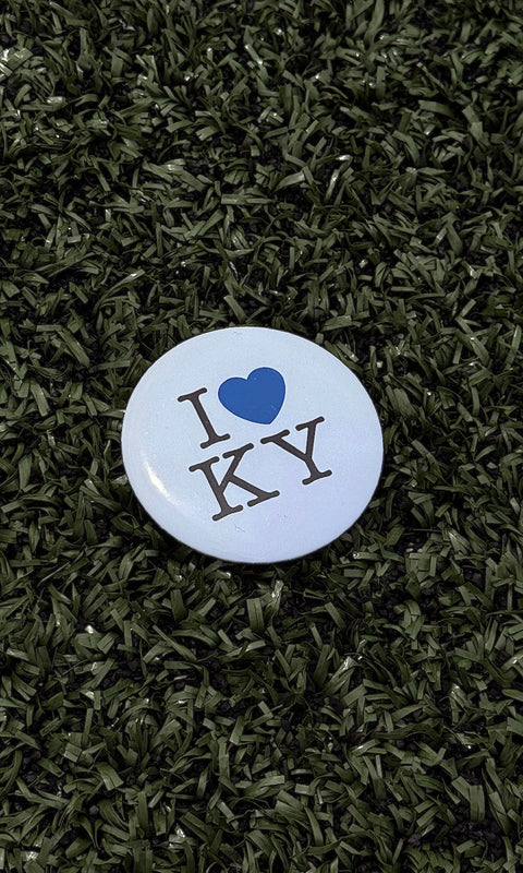 I Heart KY Button Pin