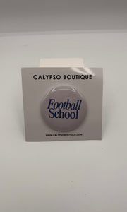 Football School Button Pin
