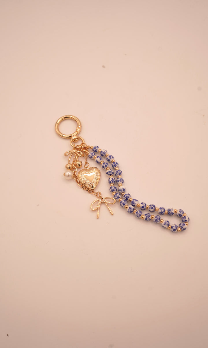 Big Blue Purse Charm
