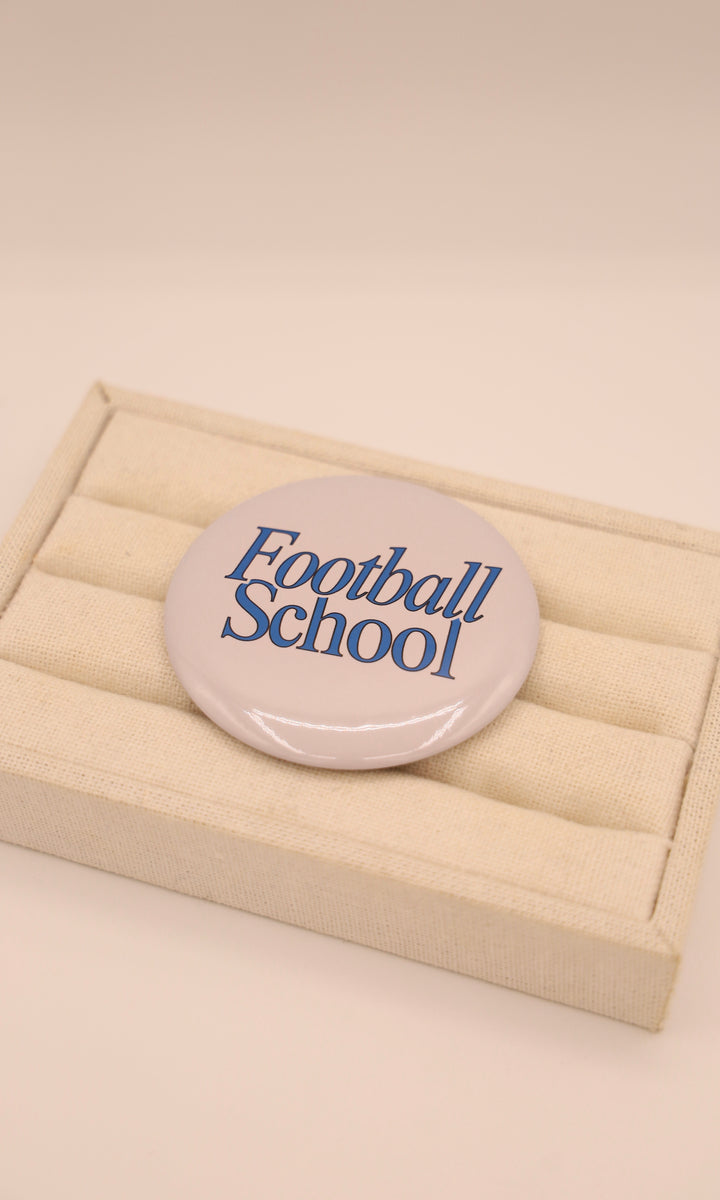 Football School Button Pin