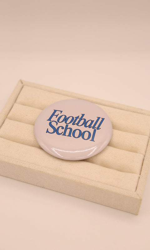 Football School Button Pin