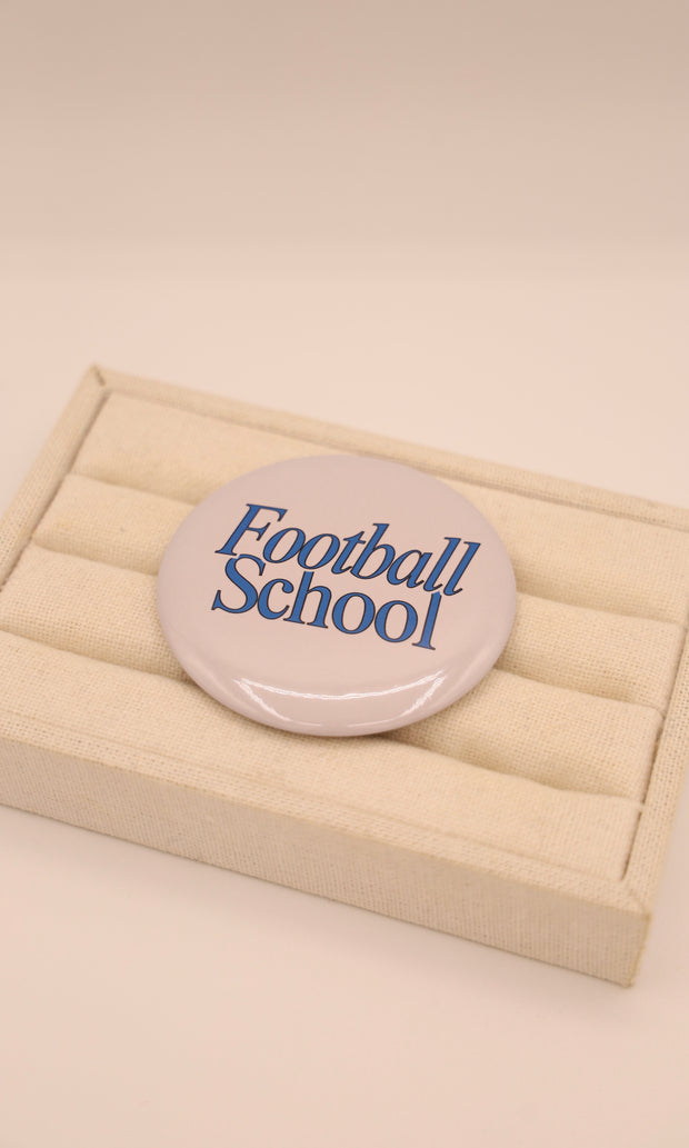 Football School Button Pin