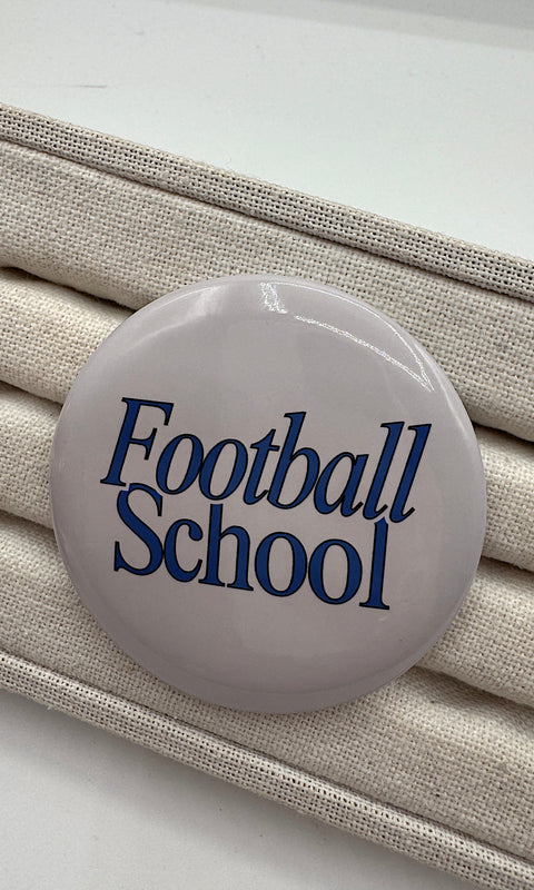 Football School Button Pin