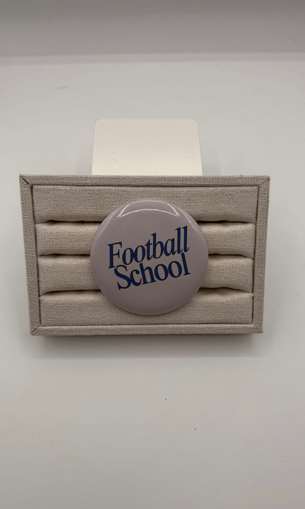 Football School Button Pin