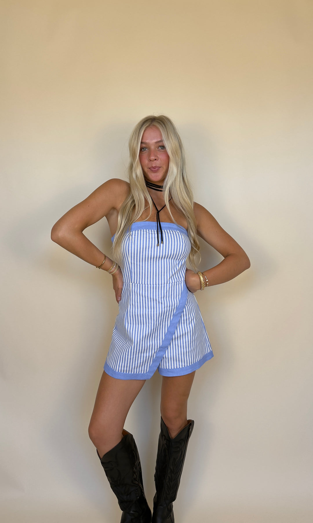 Blue Lot Romper