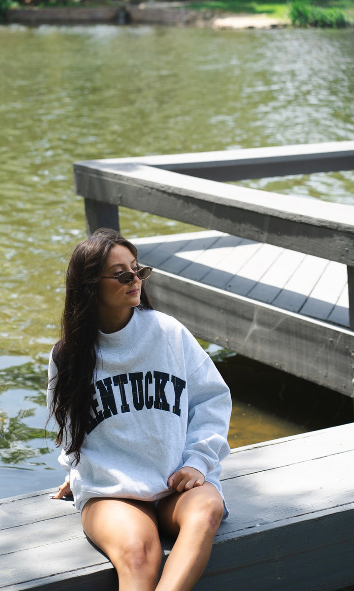KY Plaid Mockneck