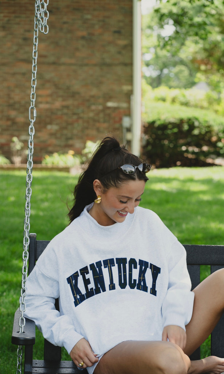 KY Plaid Mockneck