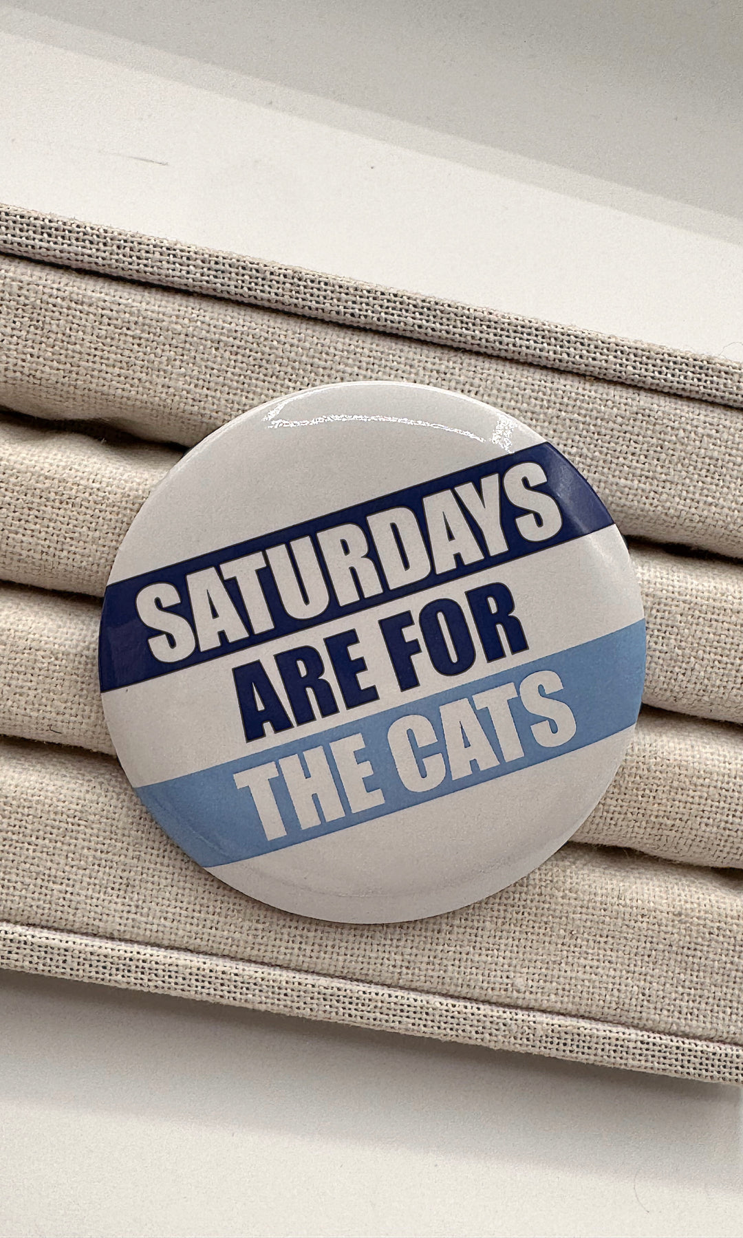 For The Cats Button Pin