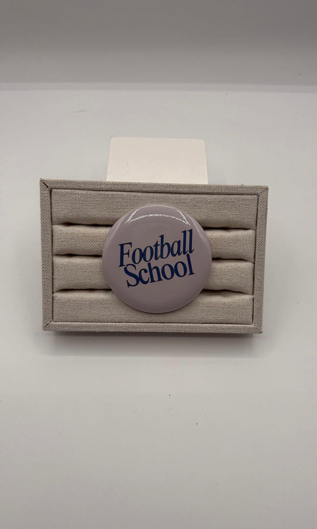 Football School Button Pin