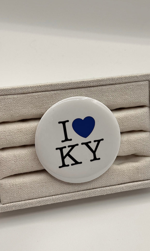 I Heart KY Button Pin