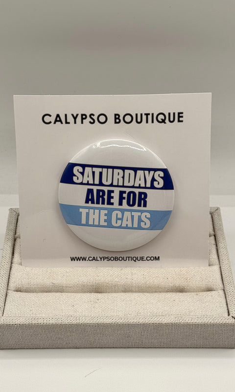 For The Cats Button Pin