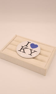 I Heart KY Button Pin
