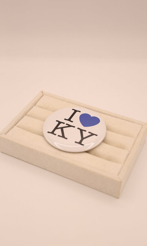 I Heart KY Button Pin