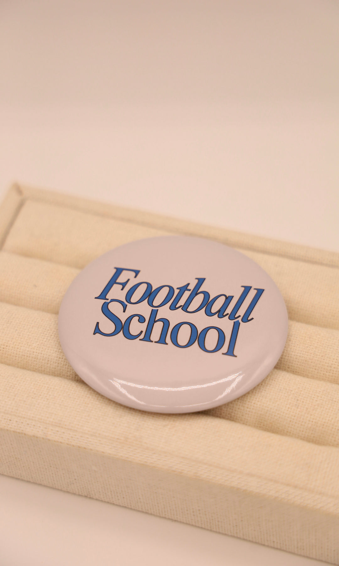 Football School Button Pin