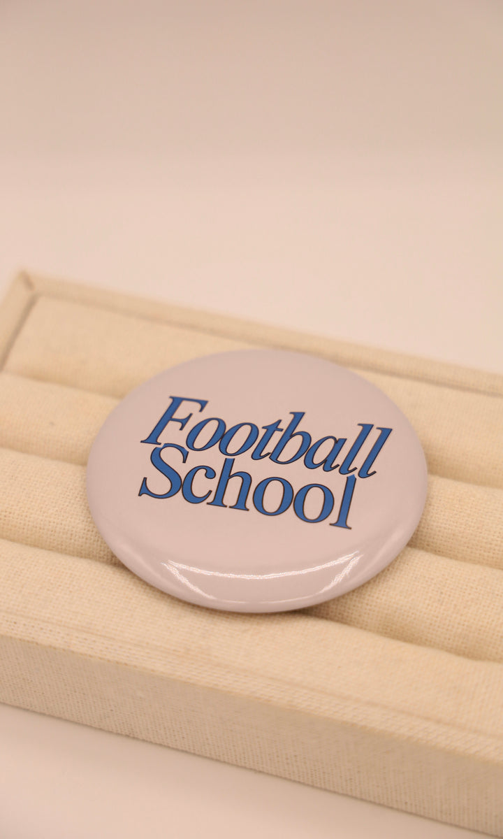 Football School Button Pin