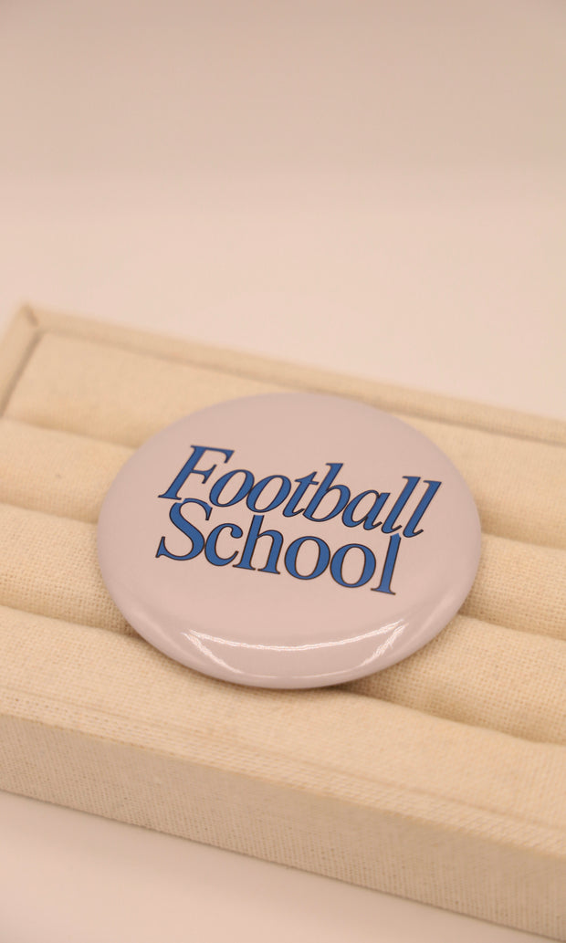 Football School Button Pin