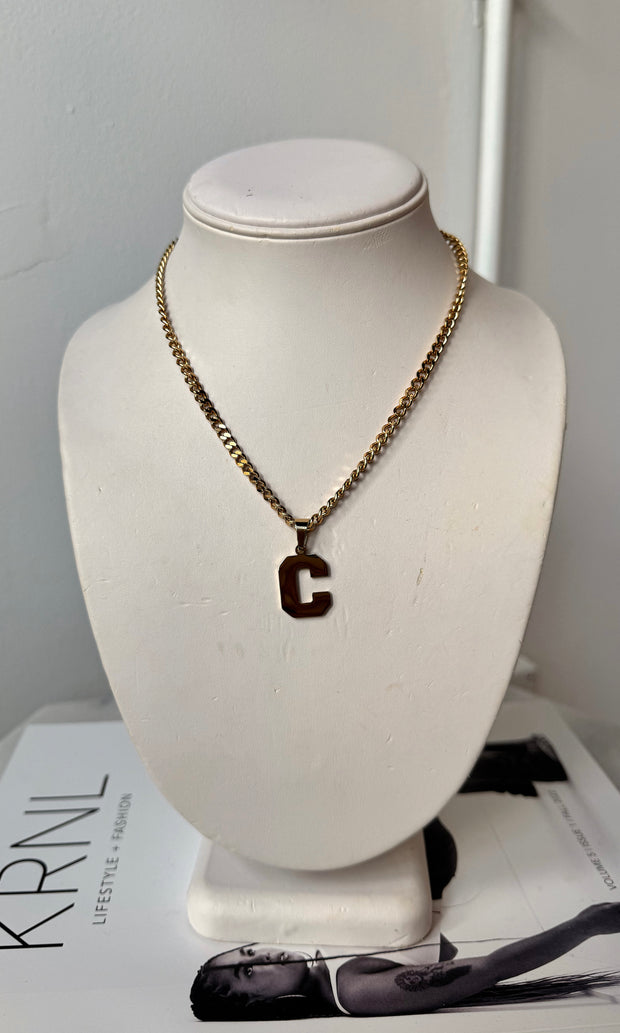 Varsity Letter Necklace