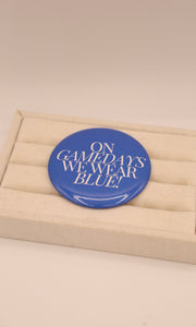 Wear Blue Button Pin