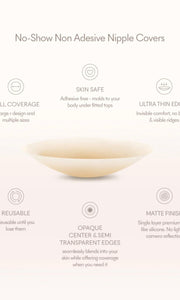 Reusable NON-Adhesive Nipple Cover
