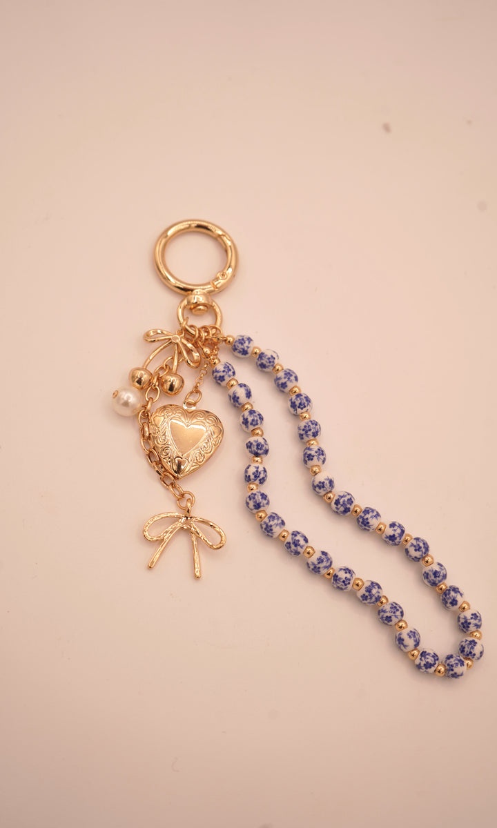 Big Blue Purse Charm