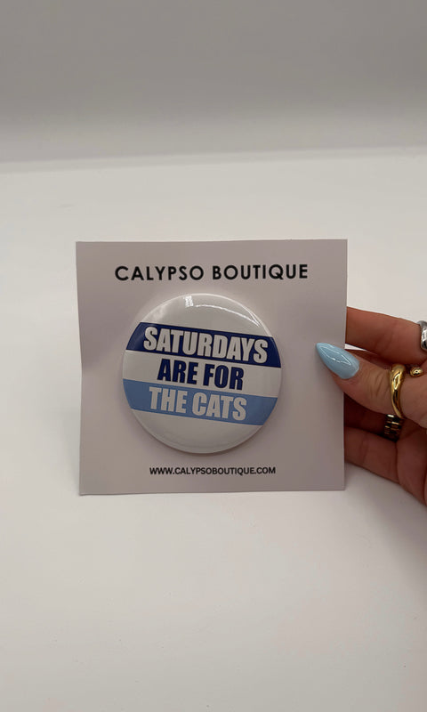 For The Cats Button Pin