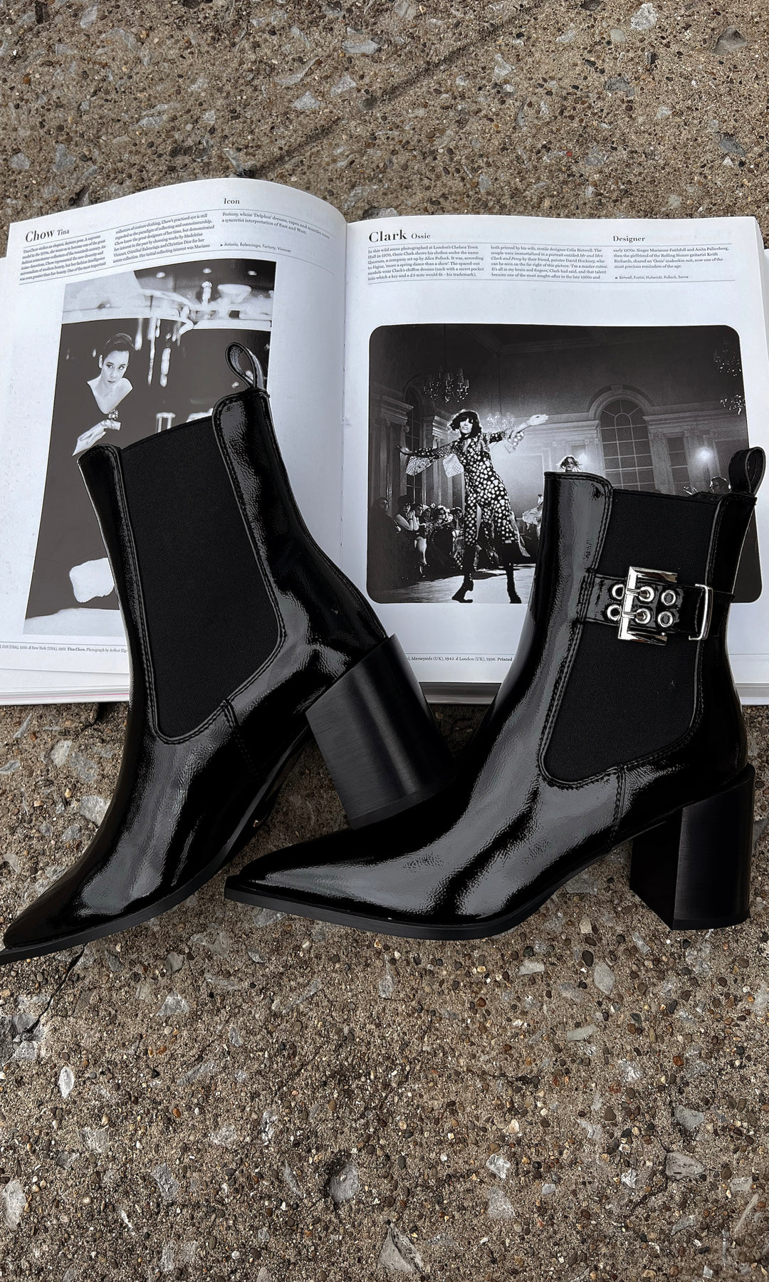 D-Tona-Ankle boots in patent leather 【公式通販】