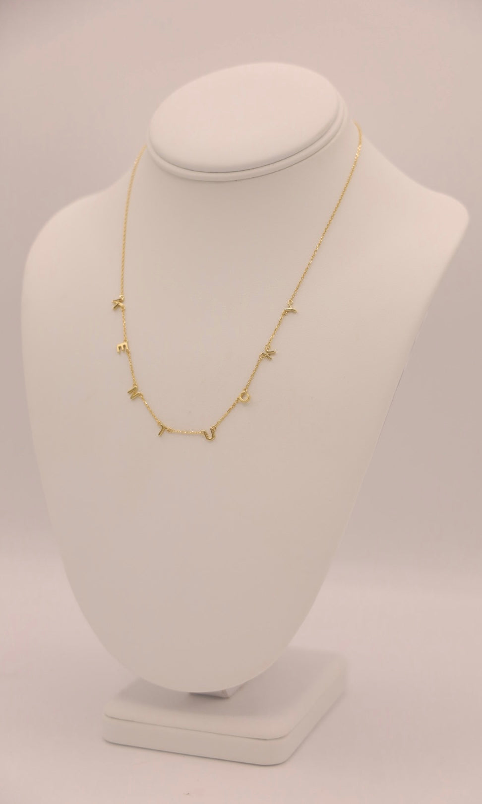 KY Letter Necklace
