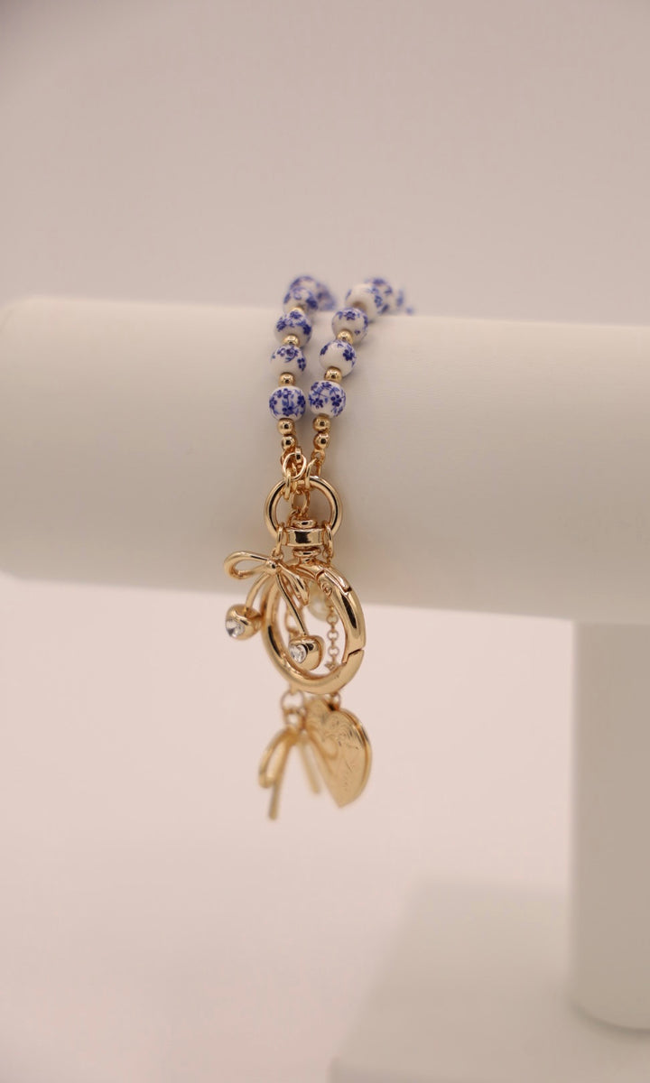 Big Blue Purse Charm