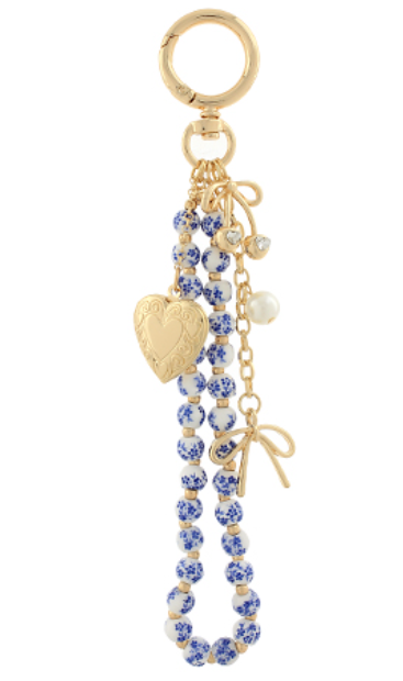 Big Blue Purse Charm
