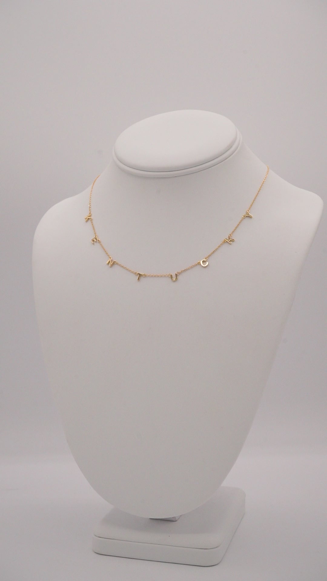 KY Letter Necklace