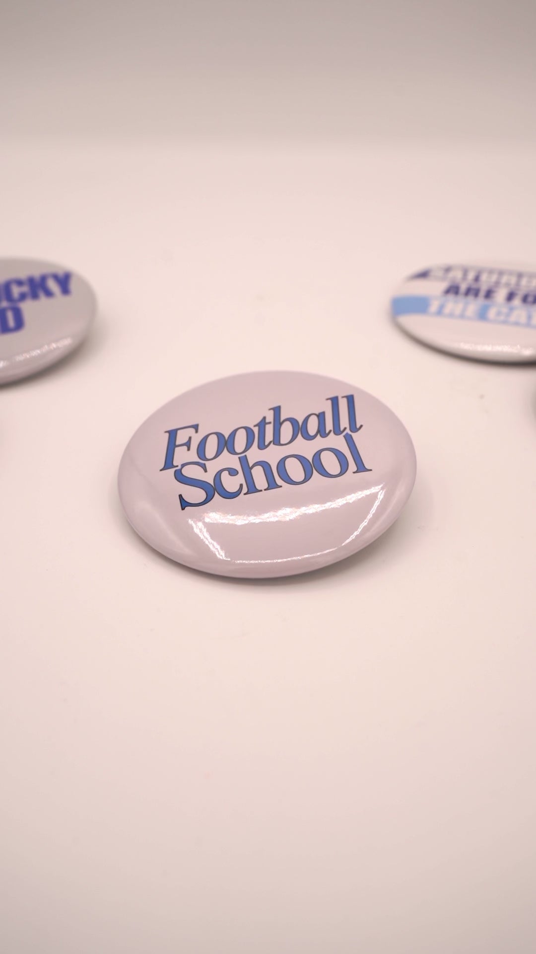 Football School Button Pin