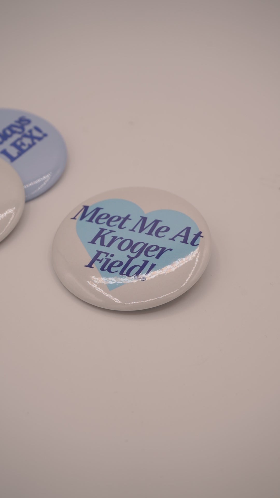 Meet Me Button Pin