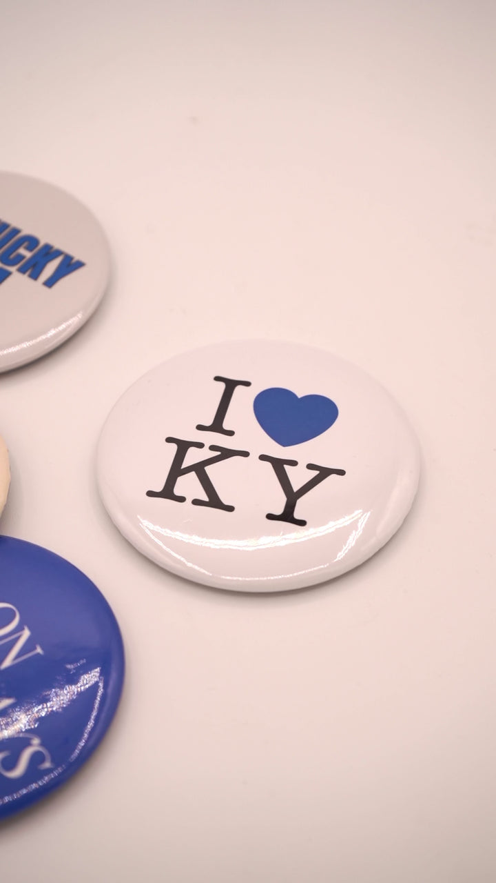 I Heart KY Button Pin