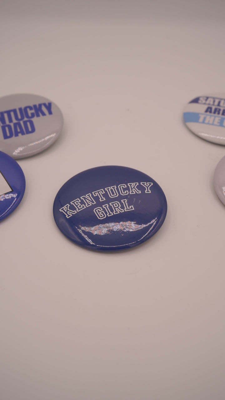 KY Girl Button Pin