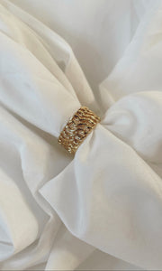 Wide Chain Cuff Ring